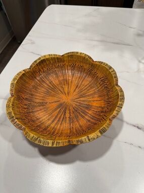 Vintage Ceramic Harvest Bowl (looks like wood).